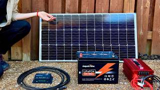 100 Watt Solar Panel Kit Setup for Complete Beginners  Start to Finish [upl. by Rainger]