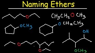 Naming Ethers  IUPAC Nomenclature With Branching Organic Chemistry Practice Problems [upl. by Esilec]