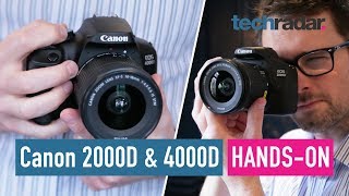 Canon EOS 2000D amp 4000D handson review [upl. by Skiba]