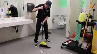 Janitorial Restroom Cleaning StepByStep Training [upl. by Aihsemaj]