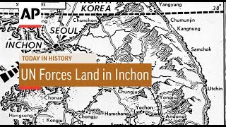 UN Forces Land in Inchon  1950  Today In History  15 Sep 18 [upl. by Akemrehs]