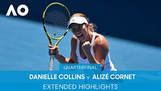 Danielle Collins v Alizé Cornet Extended Highlights QF  Australian Open 2022 [upl. by Gove]