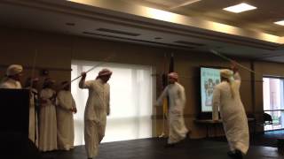 Mizmar dance stick dance performed by Saudis in Missouri SampT [upl. by Maretz]