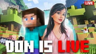 Ab se Only Minecraft Stream Live with Girl Gamer Don 🤗♥️  minecraft shortsfeeds shorts [upl. by Bronny191]