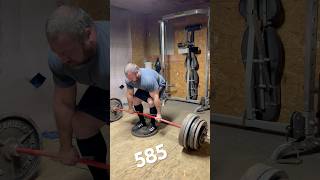 585lb Paused Deficit Deadlift for a top single powerliftingmotivation deadlift [upl. by Dilks]