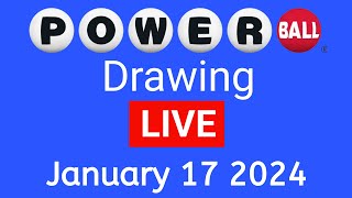 powerBall Drawing Live Results January 17 2024  powerBall drawing Live Tonight [upl. by Valida]