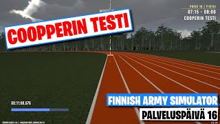 Coopperin Testi  Finnish Army Simulator  Palveluspäivä 16 [upl. by Assilaj741]