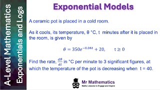 Exponential Models  Mr Mathematics [upl. by Neddra]