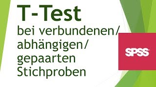 TTest bei abhängigen Stichproben in SPSS durchführen  Daten analysieren in SPSS 6 [upl. by Harpp]