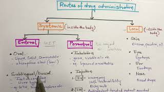 classification of routes of drug administration  pharmacology  part2 [upl. by Aneehsram]