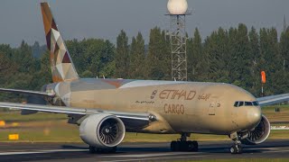 ETIHAD Cargo Boeing 777F A6DDD at BHX [upl. by Ximena853]