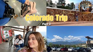 My Colorado Trip pt 2 ✈️⛰️ exploring Estes park Stanley hotel and mountain coaster [upl. by Laing454]