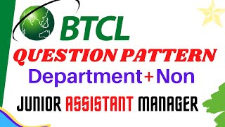 BTCL। Junior Assistant Manager। Exam Question Pattern 2022 [upl. by Nonnair]