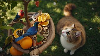 Engaging Cat TV for Cats 😺 Watch Birds and Squirrels Play in Nature [upl. by Enomed461]