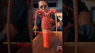 Red giant lobster 🦞 lobster seafood giantlobster food streetfood foodie [upl. by Pronty]