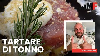 Tartare di tonno alla Mediterranea la ricetta deliziosa [upl. by Gereld4]