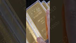 The process of making 9999 pure gold bars into mini gold bars Korea Gold Exchange [upl. by Nemracledairam557]