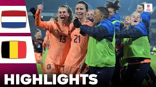 Netherlands vs Belgium  What a Game  Highlights  UEFA Womens Nations League 05122023 [upl. by Brendis]