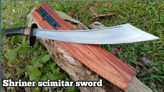 Making Our own version of SHRINER SCIMITAR SWORD [upl. by Aehtrod737]