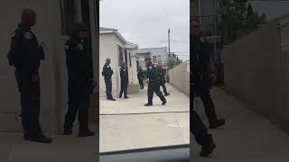 South Central Los Angeles Swat Team Tries to raid a home with no warrant [upl. by Atisor]