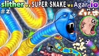 SLITHERio 2 vs AGARio 4 vs SUPER SNAKEio 1 FGTEEV Duddy Plays amp Ranks All 3 Favorite [upl. by Kcirdef]