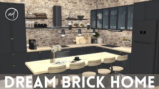 DREAM BRICK APARTMENT  Sims 4  CC SPEED BUILD  CC List [upl. by Niwre]