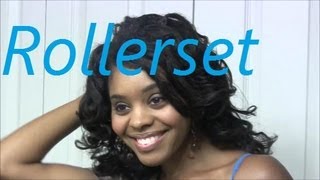 Rollerset on Natural Hair [upl. by Ro]