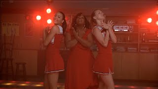 Disco Inferno  Glee Cast  Amber Riley Naya Rivera amp Heather Morris [upl. by Kcirdahc]