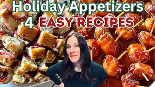 HOLIDAY APPETIZERS  EASY APPETIZER RECIPES  4 MUST TRY PARTY FOODS [upl. by Noit]