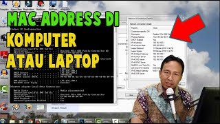 2 Cara Mengetahui MAC ADDRESS di Komputer atau Laptop [upl. by Sarazen634]