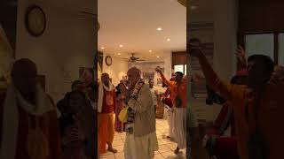 Welcome of HG Mahaman Prabhuji  ISKCON Chandigarh devotion iskconchandigarh [upl. by Casabonne]