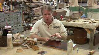 Applying Lacquer in Wood Scratch Repair [upl. by Odlaw]