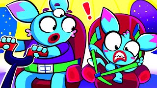 My space airplane need safety belt cartoon song [upl. by Ellives]