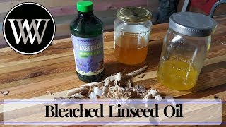 How to Make Bleached Linseed Oil I Hand Tool Woodworking Finish [upl. by Leunam947]