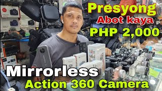 Presyong Abot Kaya Mirrorless amp Action 360 Camera  Greenhills Shopping Center  GoPro Series  DJI [upl. by Nomelihp602]