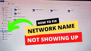 How To Fix Computer Not Showing Up on the Network Name On Windows 10 or Windows 11 [upl. by Esetal984]