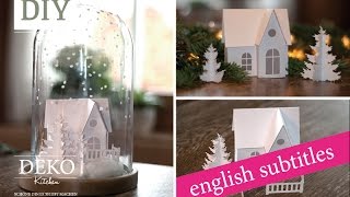 Weihnachtsdeko basteln  Winterlandschaft Tutorial  Winter wonderland Howto  Deko Kitchen [upl. by Ttocserp]