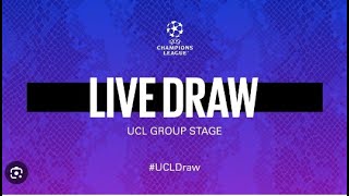 UEFA CHAMPIONS LEAGUE LIVE DRAW [upl. by Silda]