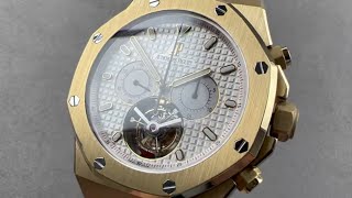 Audemars Piguet Royal Oak Tourbillon Chronograph 25977BAOO1205BA01 Audemars Piguet Watch Review [upl. by Attenad338]