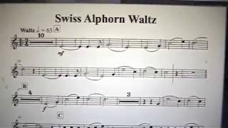 quotSwiss Alphorn Waltzquot for Alphorn and brass orchestra [upl. by Kemeny687]