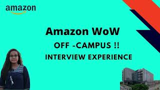 Amazon WOW interview experience  2023  Superdream  CSE  placement [upl. by Ahtebat]