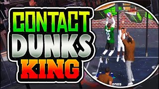 CONTACT DUNKS PURE SLASHER IS OP BEST BUILD NBA 2K18 [upl. by Ahsinert855]