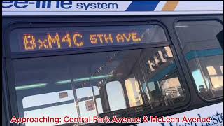 The BeeLine System  BxM4C Bus Announcements To 23rd Street  Via 5th Ave amp Central Park Ave [upl. by Alaj]