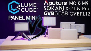 The Lume Cube Panel Mini Vs Aputure Sokani and GVB [upl. by Eelarol]