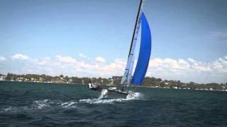 Nacra 17 Training On Lake Macquarie [upl. by Kamila]