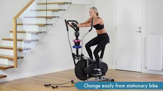 Powertrain 5in1 Elliptical Cross Trainer Bike with Dumbbells [upl. by Ainesej]