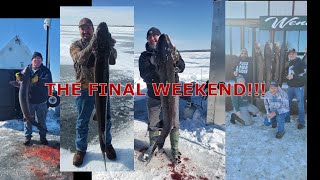 STURGEON SPEARING LAKE WINNEBAGO 2022 FINAL WEEKEND OF THE SEASON [upl. by Enyale]