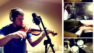 The Monster  Eminem feat Rihanna  Violin Piano Guitar and Drum Cover [upl. by Nyrhtac]