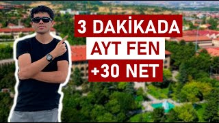 3 DAKİKADA AYT FEN NASIL HALLEDİLİR [upl. by Nooj]