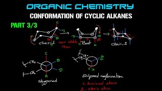 Organic Chemistry  Conformation of Cyclic Alkanes  Part 33 [upl. by Britta912]